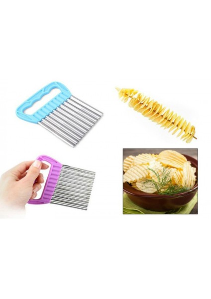 Chips Chopper Şekilli Sebze Ve Meyve Dilimleyici