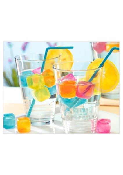 Serinletici Ve Rengarenk Buz Küpleri 20 Adet