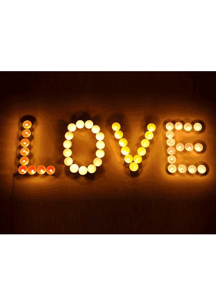 Kokusuz Tealight Mum (50 Adet) - Beyaz