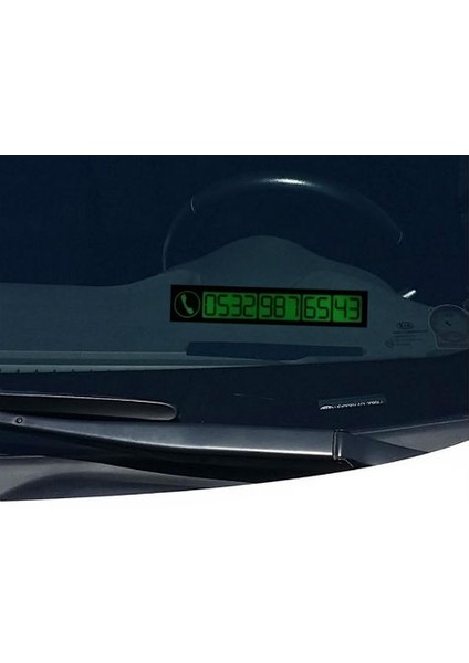 Araç İçi Fosforlu Telefon Plakası fiyatları