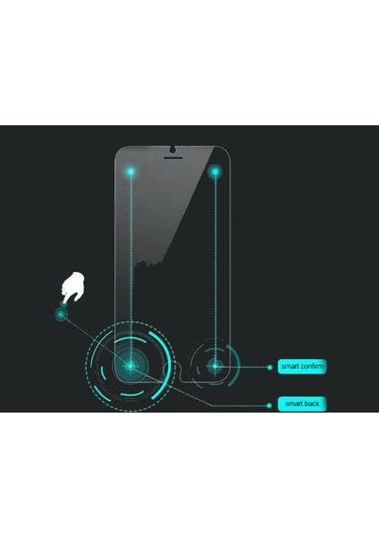 İphone 6 Smart Touch Geri Tuşlu Akıllı Cam Ekran Koruyucu