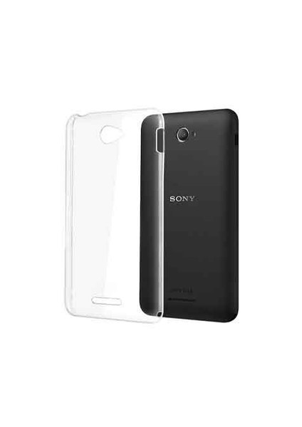 Sony Xperia E4 Ultra İnce Silikon Kılıf Şeffaf