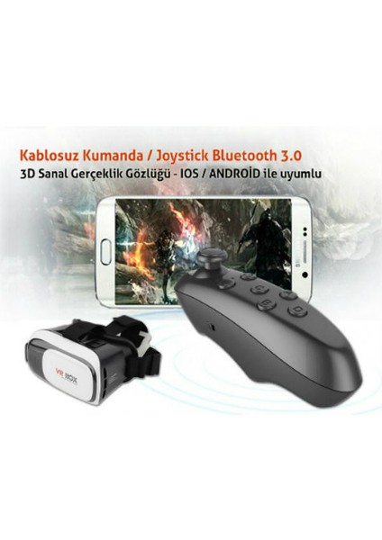 Vr Box Sanal Gerçeklik Gözlüğü Ve Kumandası