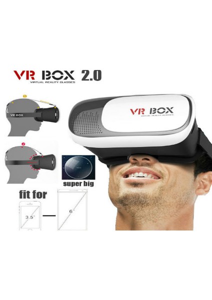 Vr Box Sanal Gerçeklik Gözlüğü Ve Kumandası