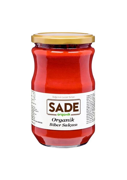 Sade Organik Biber Salçası 650 gr