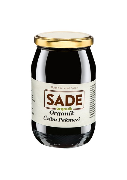 Sade Organik Üzüm Pekmezi 460 Gr