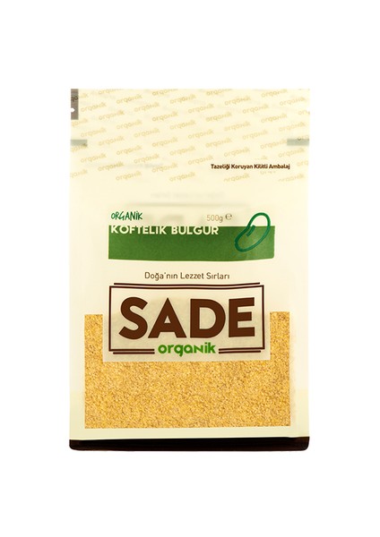 Sade Organik Köftelik Bulgur 500 Gr