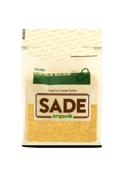 Sade Organik Köftelik Bulgur 1 kg