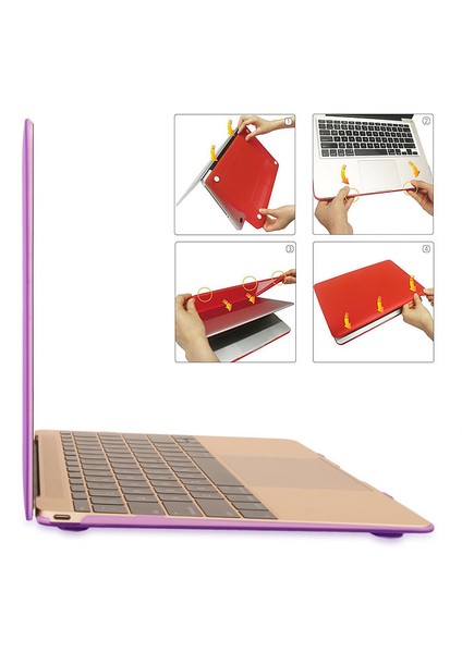 Apple Macbook Pro Retina 12" Shell Koruma Kapak Kılıf