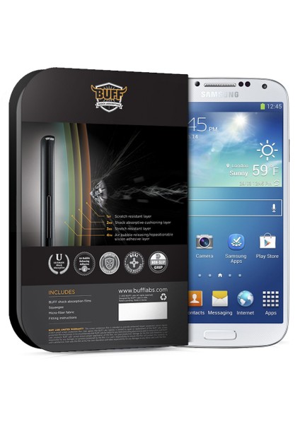 BUFF Samsung Galaxy S4 Darbe Emici Ekran Koruyucu Film fiyatları