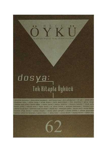 Öykü Dergisi Sayı: 62