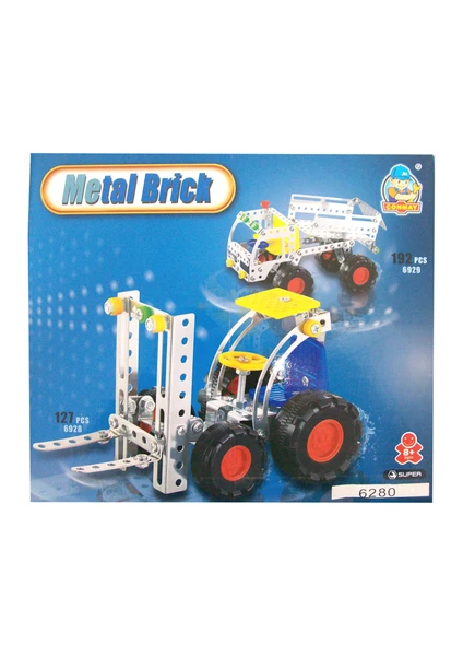 CC Oyuncak Metal Brick Set 192 Parça