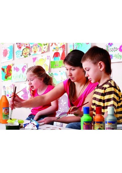 500 ml Altın Rengi Metalik Guaj Boya modelleri