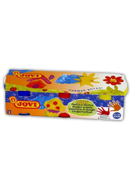 3 x 40 cmm Kutuda 3 Renkli Parmak Boyası