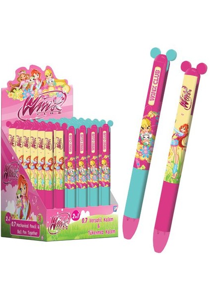 Winx Tükenmez ve 0,7 Uçlu Versatil Kalem Birarada
