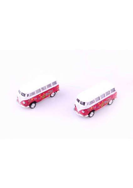 2'li 1962 Volkswagen Classical Bus 1/64 Çek Bırak Model Araç Seti fiyatları