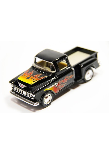 Off-Road 1955 Chevy Stepside Pick-Up Çek Bırak 1/32 Die Cast Model Araç