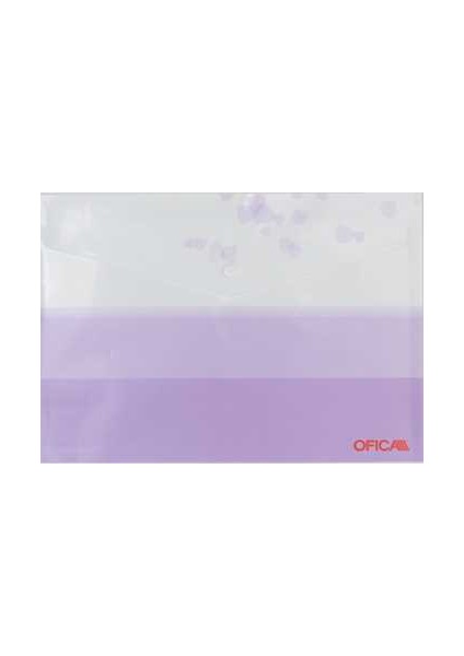 Ofıca Fd 5100 Çıtçıtlı Dosya Ofset Baskı Desenli Mor