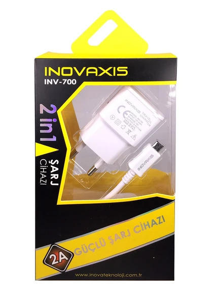 Inovaxıs Ekstra Power Inv-700 Samsung A3 - A5 - A7- A8 2A Güçlü Şarj Aleti 