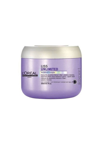Liss Unlimited Asi Saçlari Yatiştirici Maske 200ml