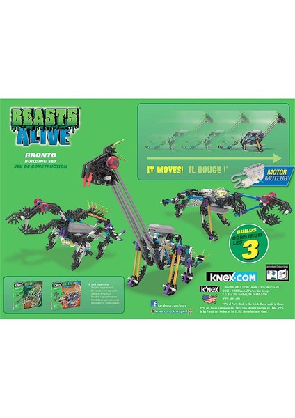 Bronto Yapım Seti (Motorlu) Beasts Alive 34483