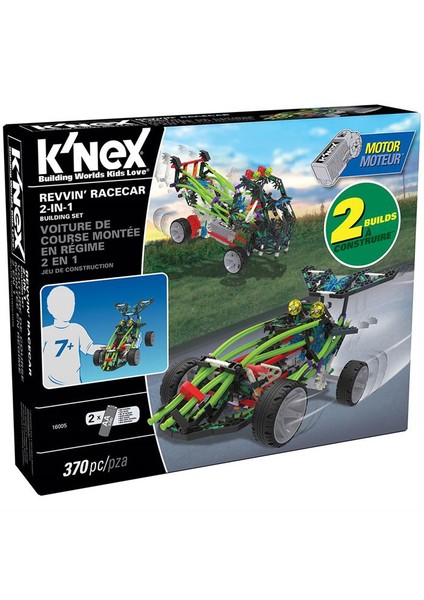 K'Nex Yarış Araçları 2 Model (Motorlu) Building Set 16005