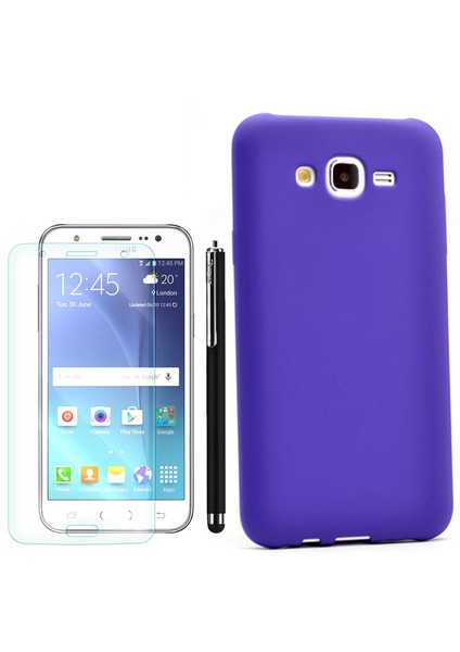 Samsung Galaxy J7 Premier Silikon + Kalem+ Cam