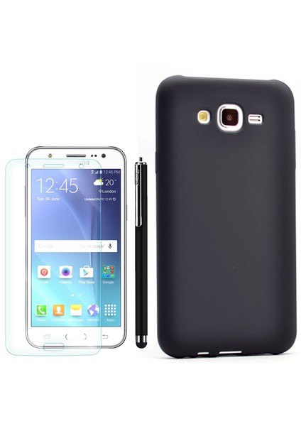 Samsung Galaxy J7 Premier Silikon + Kalem+ Cam