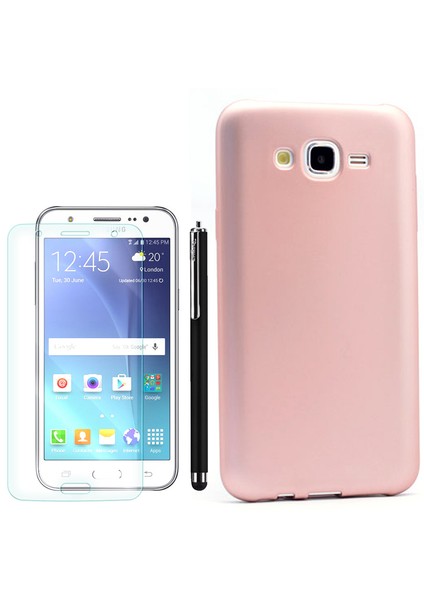Samsung Galaxy J7 Premier Silikon + Kalem+ Cam