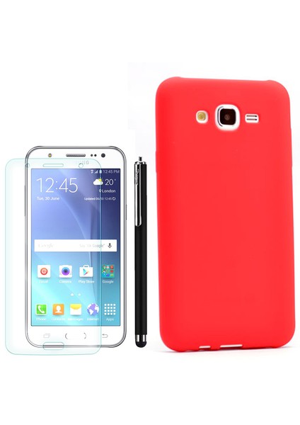 Samsung Galaxy J7 Premier Silikon + Kalem+ Cam