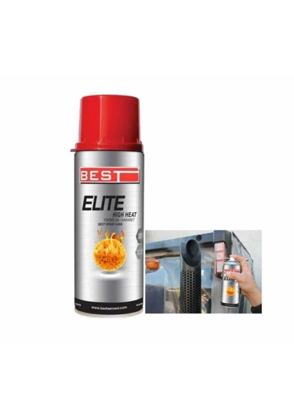 Elite 600C Isıya Dayanıklı Gümüş Sprey Boya 400Ml 26103