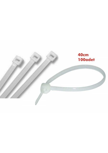 Cırt Kelepçe Beyaz 4.8X380Mm (100 Adet)
