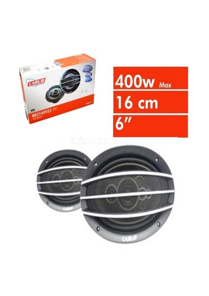 Hoparlör 16Cm 6 İnch Kapaklı Carub