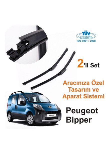 Peugeot Bipper Araca Özel Silecek Takımları (Sağ-Sol)