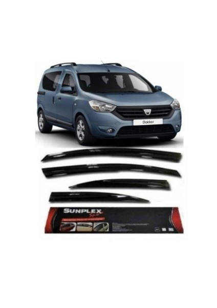 2 Lü Dacia Dokker Mügen Tipi Sport Stlye Sunplex Cam Rüzgarlığı