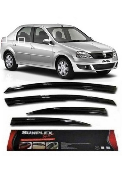 4 Lü Dacia Logan Sport Style Sunplex Cam Rüzgarlığı