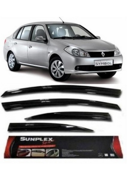 4 Lü Reno Clio Symbol 2008-2012 Sport Style Sunplex Cam Rüzgarlığı