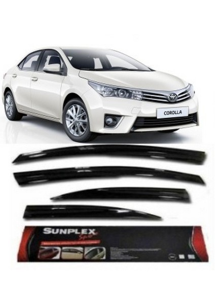 4 Lü Toyota Corolla 2013 Ve Sonrası Ön-Arka Sport Stlye Sunplex Cam Rüzgarlığı