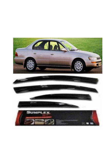 4 Lü Toyota Corolla 92-98 Sport Stlye Mügen Sunplex Cam Rüzgarlığı