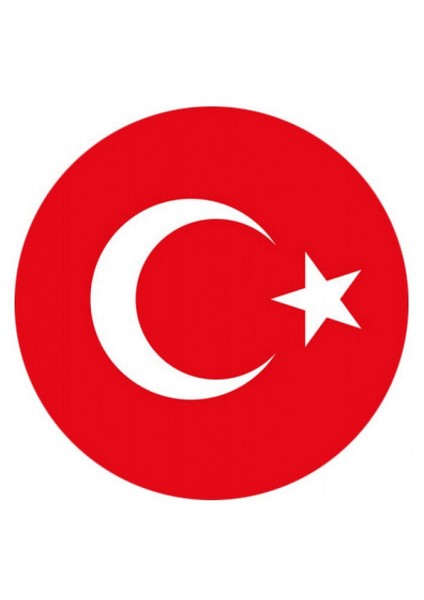 Bayrak Çıkartması Yuvarlak Çap:7,5Cm