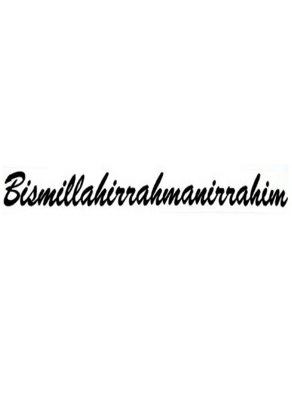 Çıkartma Besmele 10Cmx4Cm