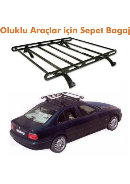 Oluklu Orta Boy Sepet Bagaj 120Cm