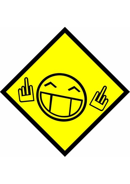 Sarı Çıkartma Gülenyüz