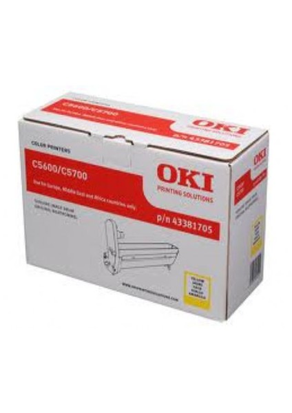 Oki C5600 43381705 Sarı Orjinal Drum Ünitesi