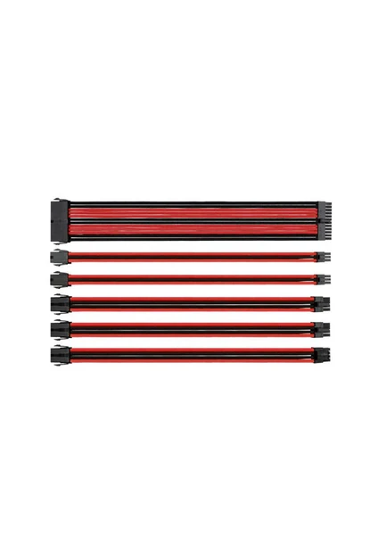 TtMod Kırmızı/Siyah Power Supply Sleeved Kablo Seti (16 AWG) AC-033-CN1NAN-A1