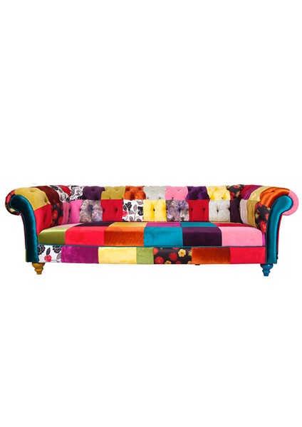 Patchwork Chesterfield Kanepe