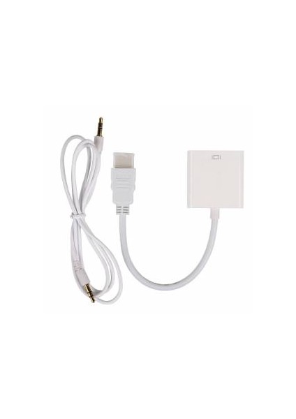 Hdmı To Vga + Ses Çevirici Adaptör Kablo