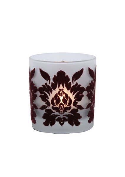 Bordo Kadife Damask Mumluk