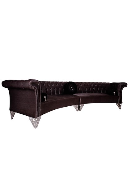 Cool Antrasit - Gri Modern Chester Kanepe