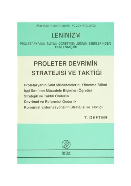 Proleter Devrimin Stratejisi ve Taktiği